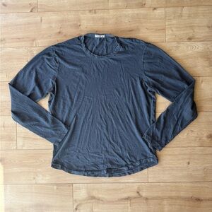 Buck Mason Men’s Navy Long Sleeve T-Shirt Made in USA Size Medium